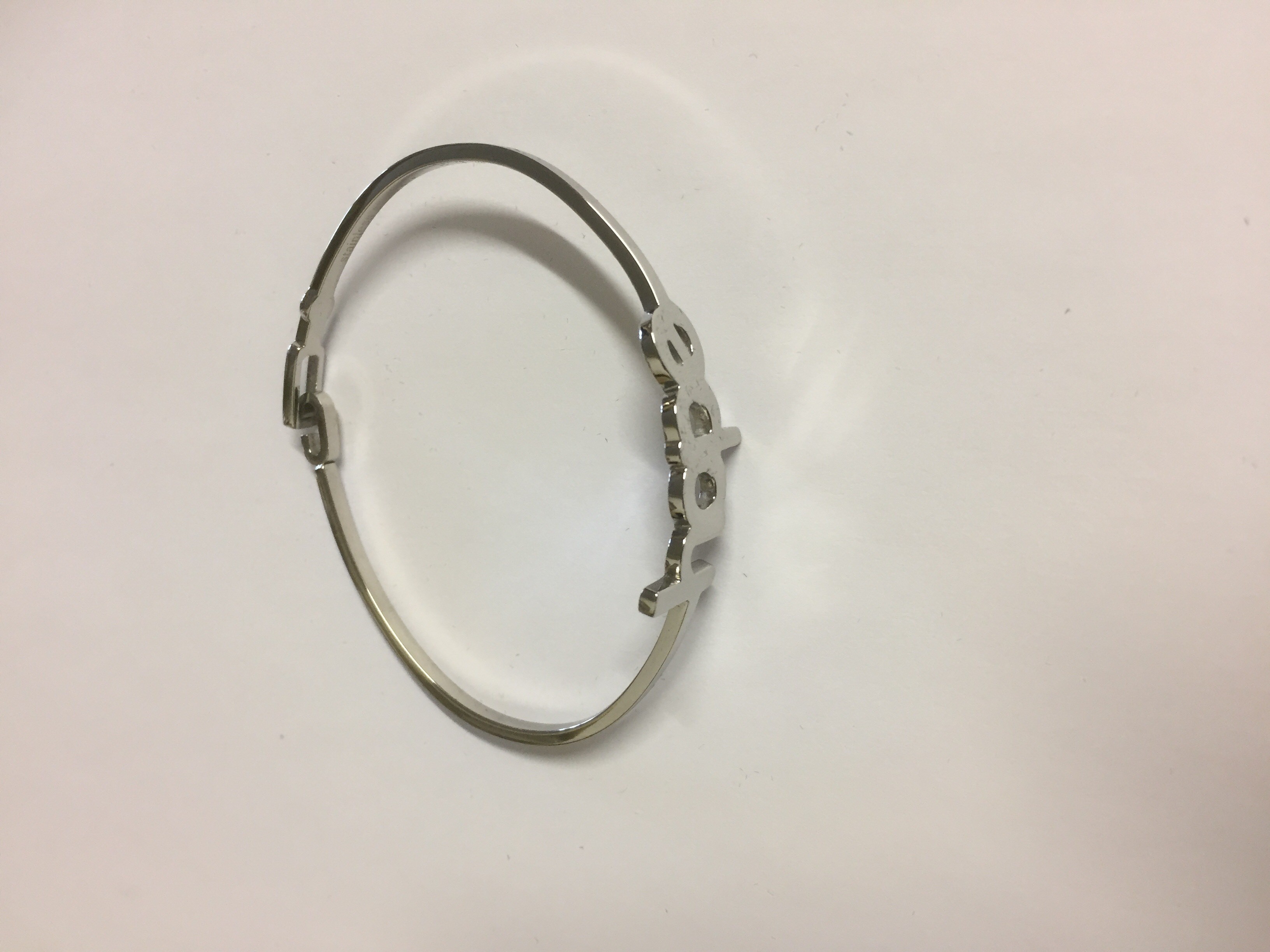 Stainless steel armband Hope zilver