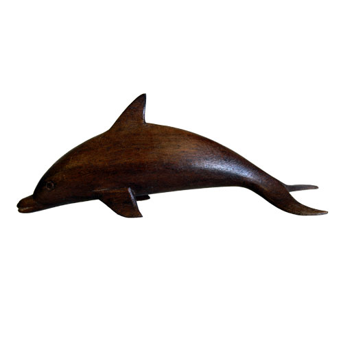 Dolfijn handgesneden 15 cm