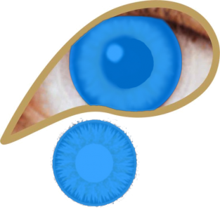 Blind Blue ooglenzen voor 12 maanden