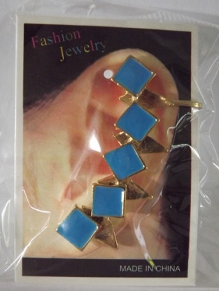 Earcuff blauw