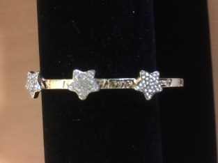 Armband sterren strass nikkelvrij goud