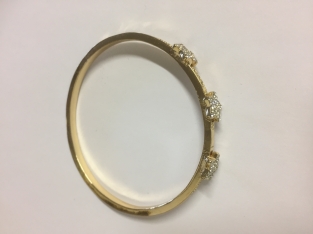 Armband sterren strass nikkelvrij goud