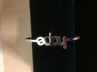 Stainless steel armband Hope roze