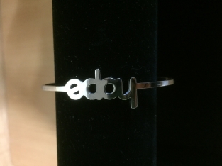 Stainless steel armband Hope zilver