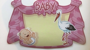 Kroonschild geboorte meisje