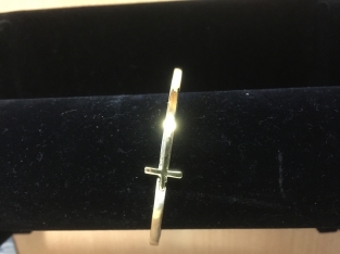 Armband kruis nikkelvrij goud