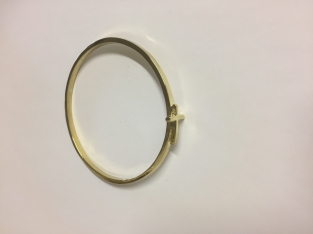 Armband kruis nikkelvrij goud