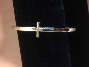 Armband kruis nikkelvrij zilver