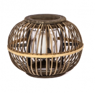 Lantaarn hout bol