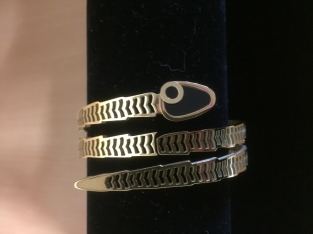Stainless steel armband Snake goud