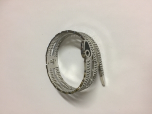 Stainless steel armband Snake zilver