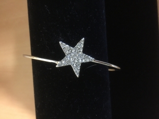 Armband strass ster nikkelvrij zilver