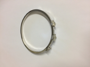 Armband sterren strass nikkelvrij zilver