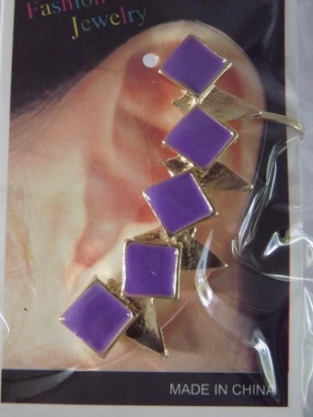 Earcuff paars