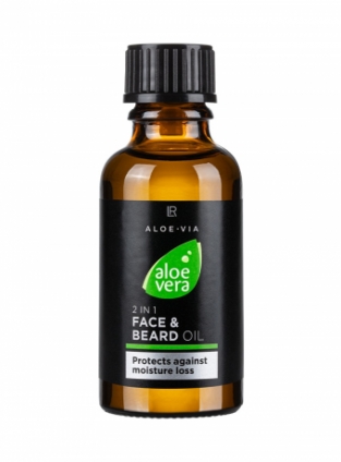 LR Aloe Via Men 2 in 1 Baard -en Gezichtsolie