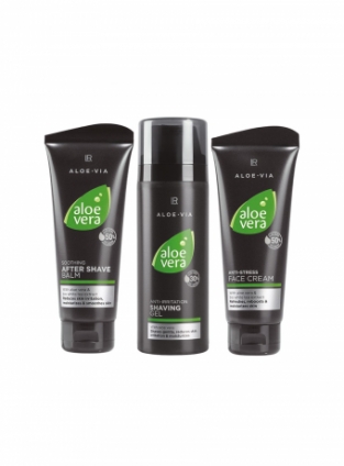 LR Aloe Via Shaving Set met Scheergel