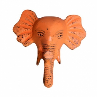 Wandhaak Olifant Oranje