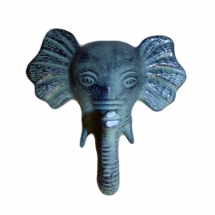 Wandhaak Olifant Teal